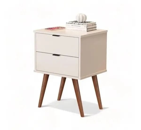 Mesa de Cabeceira Luxo Off White - JB Bechara