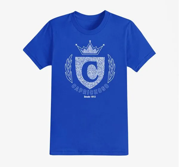 Camisa Q'Boi Caprichoso Brasão Unissex Azul P (MP)