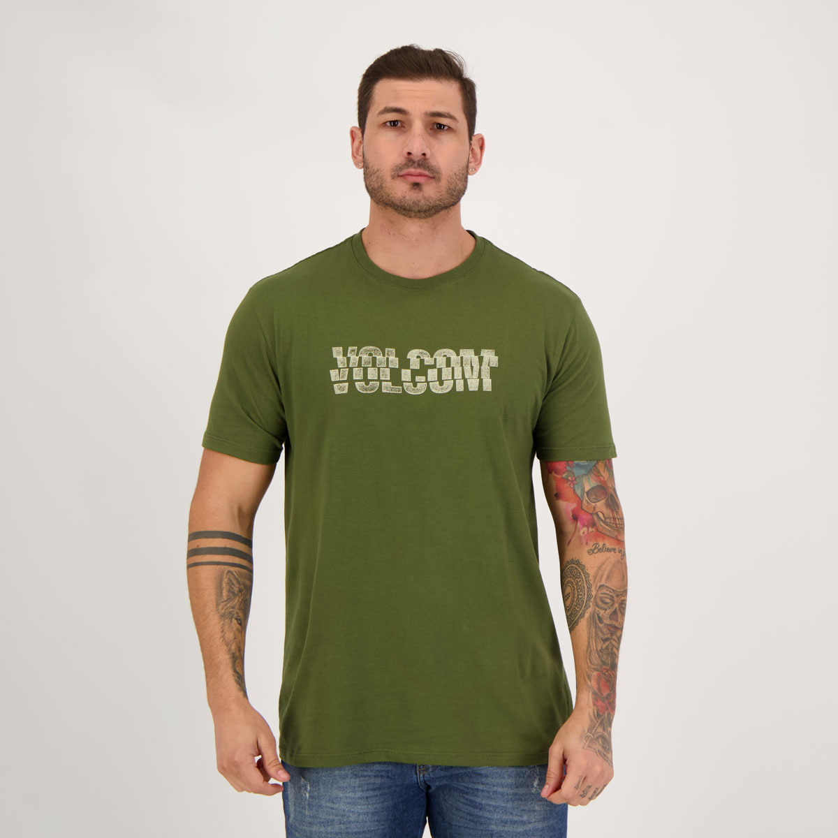 Camiseta Volcom Slicer Verde