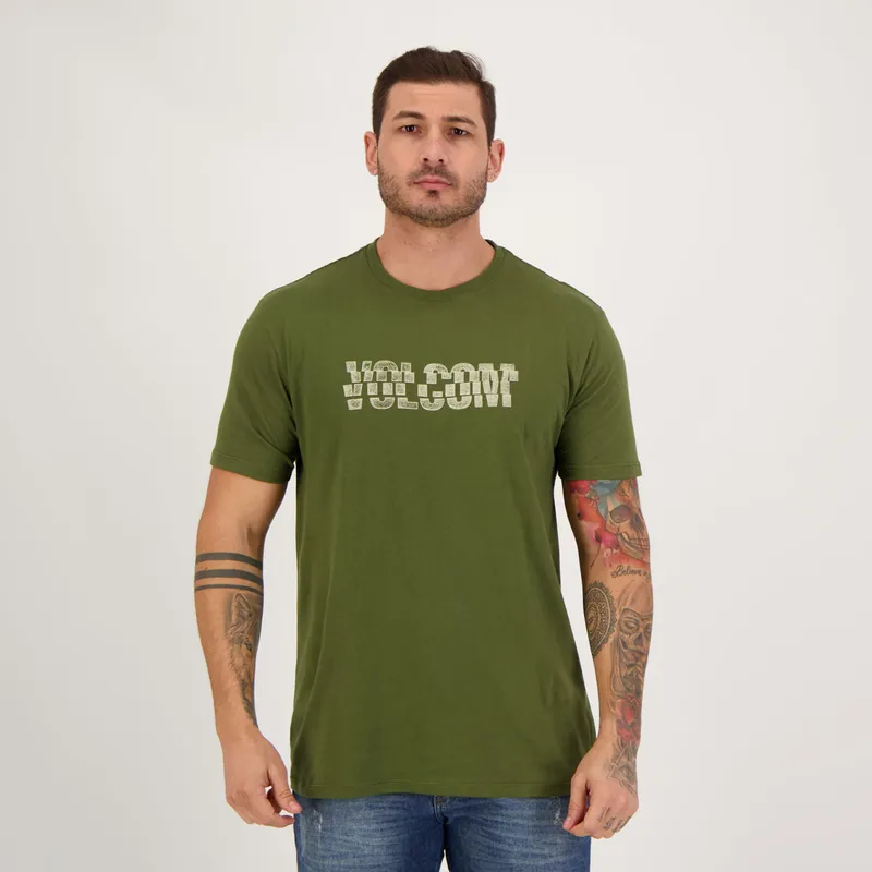Camiseta Volcom Slicer Verde