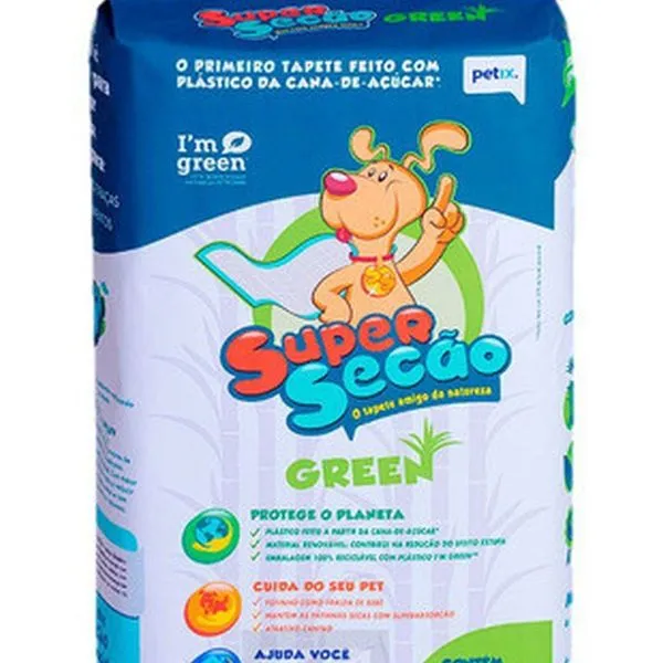 Tapete Higiênico Supersecao Green 60X80 C/30 Unid