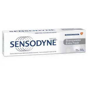 Creme Dental Sensodyne Branqueador Extra Fresh Anti Tártaro para Dentes Sensíveis 50g