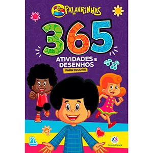 Livro 3 Palavrinhas 365 Atividades E Desenhos Para Colorir 6569 - Ciranda Cultural