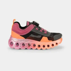 Tênis Infantil Bibi Roller Sport Preto Rosa com Laranja 29