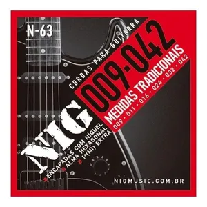Encordoamento NIG Rouxinol Para Guitarra 009-042 N63 (MP)