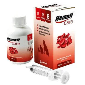 Suplemento Alimentar Hemoli Care Multivitamínicos Labocare Para Cães E Gatos 60ml (MP)
