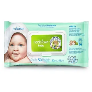 Toalhas Umedecidas Feelclean Baby 50 Unidades