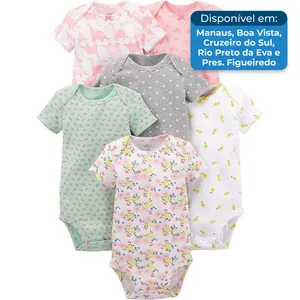 Conjunto 6 Peças Macacão Simple Joys 6m A-BI
