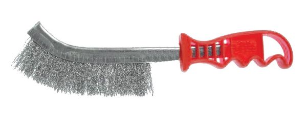 Escova Manual Inox 0,30mm Fio com cabo Plástico - Weiler