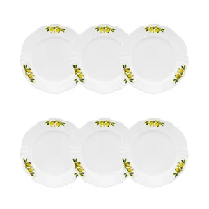 Jogo de 6 Pratos Sobremesa 23 Cm Soleil Limoni