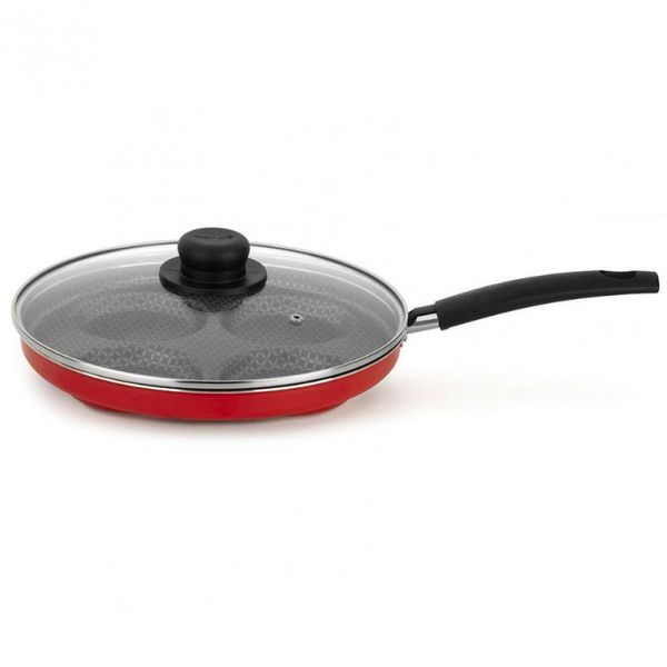 Frigideira Para Ovos Multiflon Gourmet Com Revestimento Antiaderente Ultra 7 26 cm Vermelho