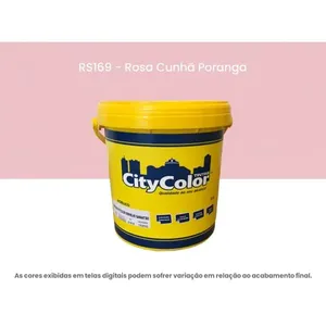 Tinta Acrílica Citycolor Econômica Fosco Rosa Cunhã Poranga 3,6 Litros 064RS169 (MP)