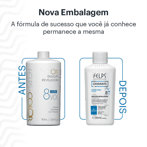 Emulsão Reveladora Felps 8vol 90ml - Felps