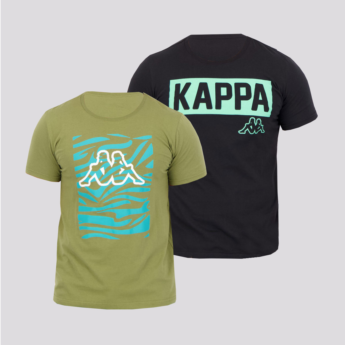 Kit de 2 Camisetas Kappa Zebra