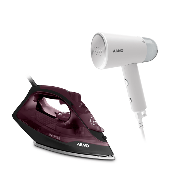Kit Arno: Ferro Ultragliss + Vaporizador Steam Travel - 127v