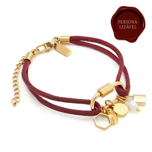 Pulseira Boreal Bordô Personalizável Bordo Ajustável
