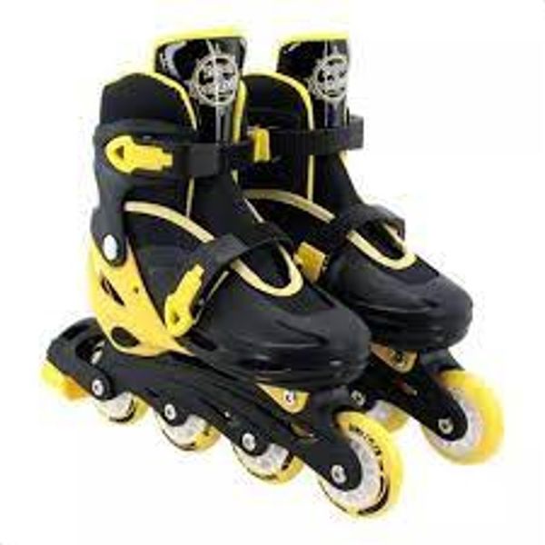 Patins Infantil com Kit de Proteção - Preta