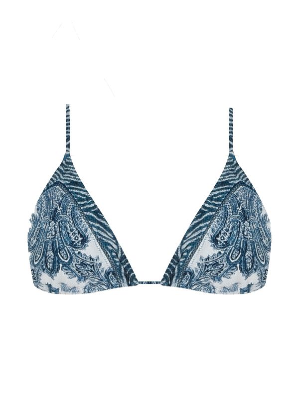 Top Cortininha Estampado Arizona AZUL PP