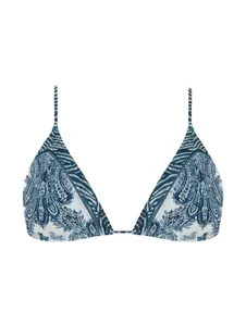 Top Cortininha Estampado Arizona AZUL PP