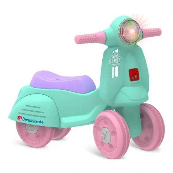 Veiculo Para Bebe Banderetta Equilibrio Vd/rs/ll Verde/rosa/ Verde/rosa/lilás