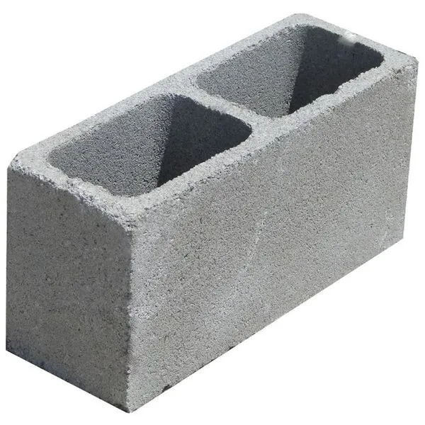 Bloco De Concreto Vedação 19x19x39cm Com Fundo - Vb Blocos Bloco Concreto Vedacao 19x19x39cm