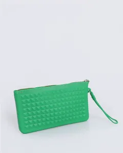 Carteira Mini Bag Sintética Texturizada Verde UN