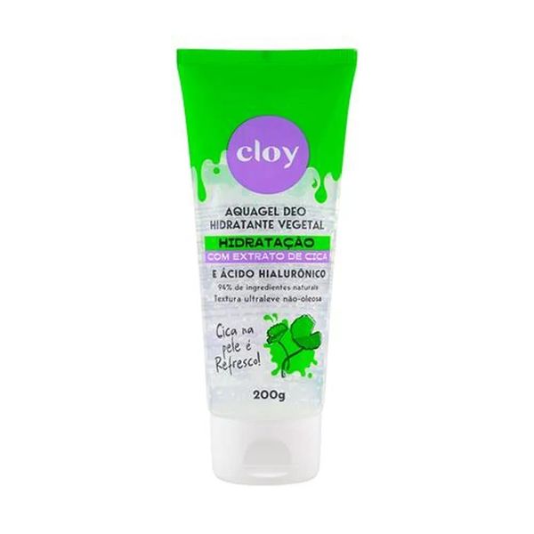 Aquagel Deo Hidratante Cloy 200g Extrato De Cica e Ácido Hialurônico AQUAGEL DEO HID CLOY 200G EXTRATO DE CIC