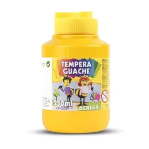 Tinta Guache Acrilex Guache 250ml Acrilex Amarelo Ouro Não Tóxica Solúvel em Água Pote com 1 Unidade Amarelo Tinta Guache Acrilex Guache 250ml Amarelo Ouro Não Tóxica Solúvel em Água Pote com 1 Unidade Amarelo