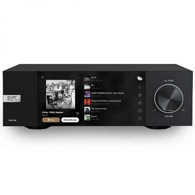 Streamer Music EverSolo DMP-A6 WiFi MQA Bluetooth 5.0 aptX HD Com DAC - Preto