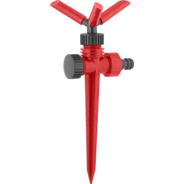 Irrigador Giratório Plástico 3/4" Base com Haste 25cm - NOVE54