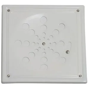 Ralo Grelha Quadrada 10cm Branca Com Caixilho Com Fecho - ESTILMAX