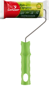 Rolo De Espuma Amarela Para Pintura 9Cm Com Suporte 976 Condor