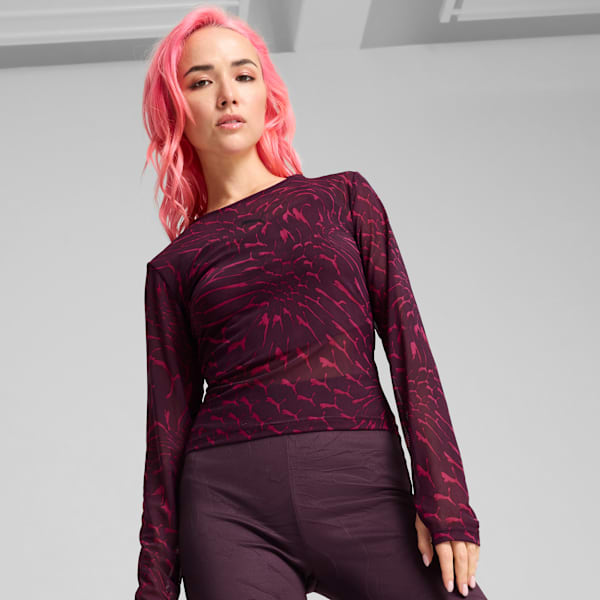 Camiseta Manga Longa DARE TO Mesh Feminina