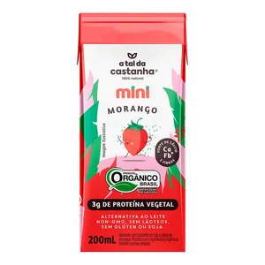 Bebida Mini de Morango A Tal da Castanha 200ml