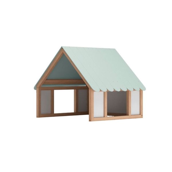 Telhado para Cama Infantil Fun Quater - Carvalho/Verde/Branco
