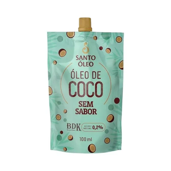 Óleo Santo Óleo de Coco Sem Sabor 100ml OLEO DE COCO 100ML S/SABOR SANTO OLEO
