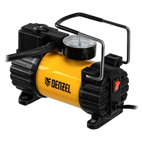 Compressor de Ar Automotivo Portátil AC-37 12V 7 ATM 37 L-min com Manômetro Analógico Denzel Compressor de Ar Automotivo Portátil AC-37 12V 7 ATM 37 L-min Denzel