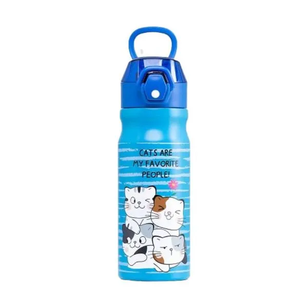 Garrafa Térmica Maxprint Gatinhos Azul 550ml GARRAFA TERMICA 550ML MAXPRINT 109000047