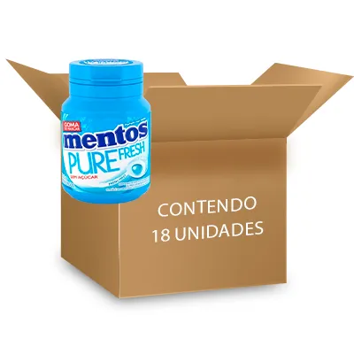 Mentos Pote Pure Fresh Mint contendo 18 unidades