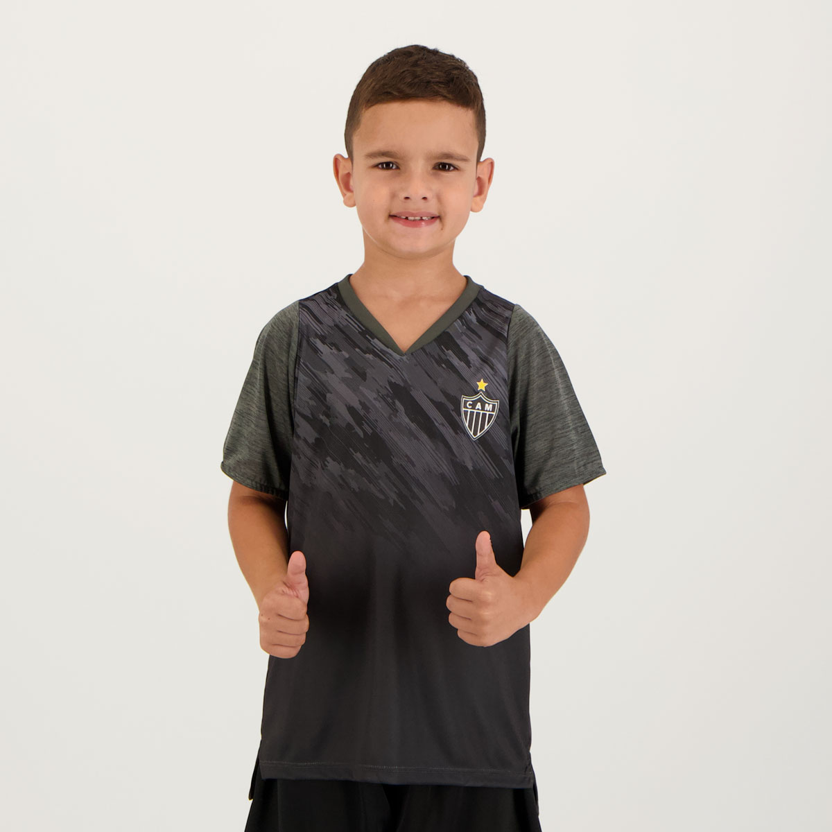 Camisa Atlético Mineiro Catch Infantil Chumbo