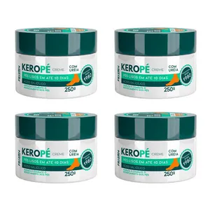 Kit Creme Desodorante Kero Pé Para Pés 250g - 4 Unidades