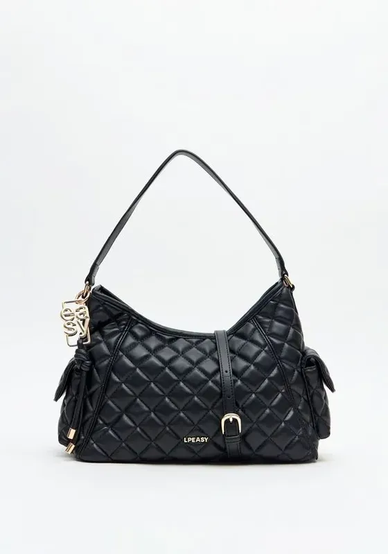 Bolsa Shoulder Matelassê Com Bag Charm Preto U