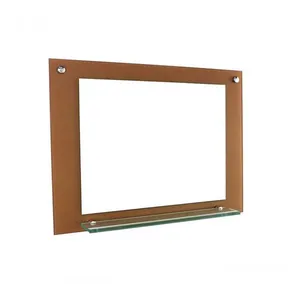 Espelho Para Banheiro Com Prateleira 80cm Rose Gold