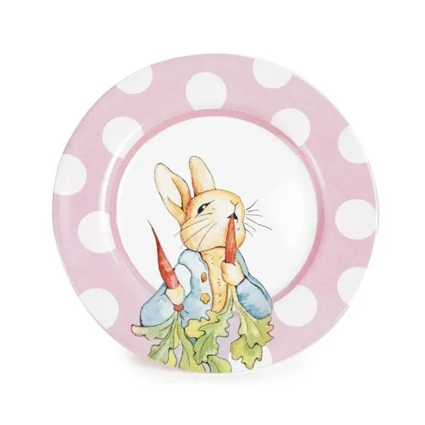 Prato De Sobremesa Páscoa Peter Rabbit Cromus 20cm 4502 (MP)
