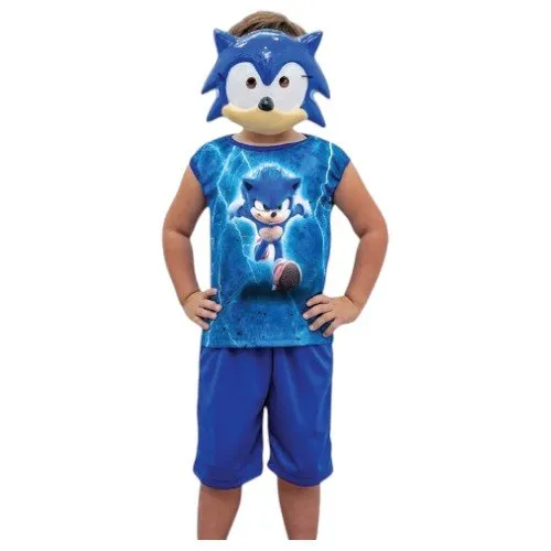 Fantasia Infantil Sonic Ione E Eduardo Tamanho M IE047M (MP)