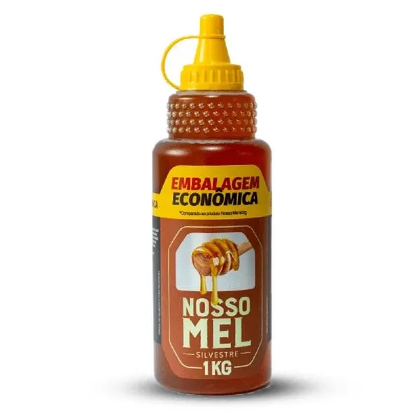 Mel Silvestre Nosso Mel 1kg MELBRAS 1 Bisnaga