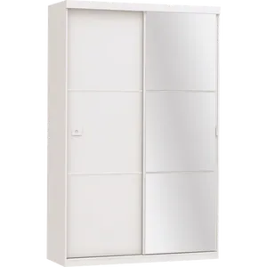 Guarda-roupa, Madeira MDF, 2 Portas de Correr, 2 Gavetas, Kappesberg - CBS742 Branco