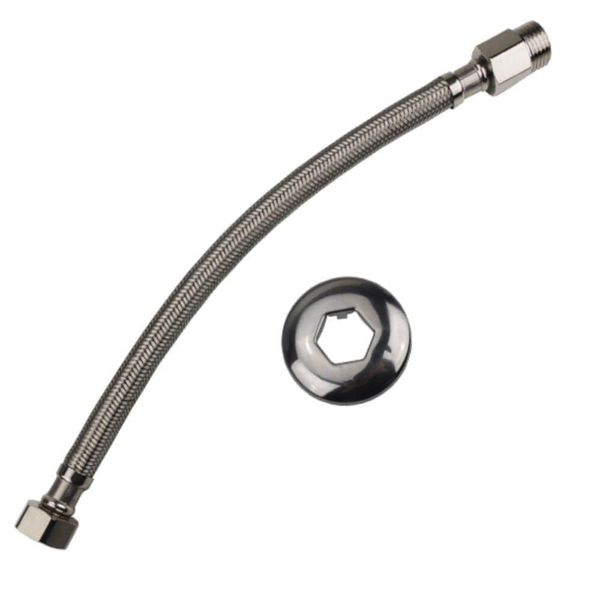 Engate Flexível Malha Inox 60cm - 7007 - Brasfort Engate Flexível Malha Inox 60 Cm - 7007 - Brasfort