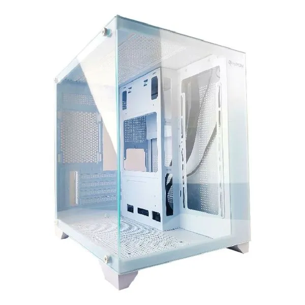 Gabinete Gamer Aquario Hayom, Vidro Temperado, Micro-atx, Itx, Branco - Gb1788