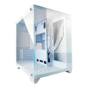 Gabinete Gamer Aquario Hayom, Vidro Temperado, Micro-atx, Itx, Branco - Gb1788